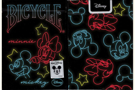 Bicycle Mickey Mouse Neon Playing Cards