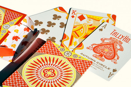 Tally-Ho Autumn Circle Back Playing Cards