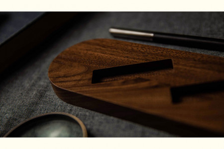Wooden Sideways Playing Card Display Batten (Five Decks)