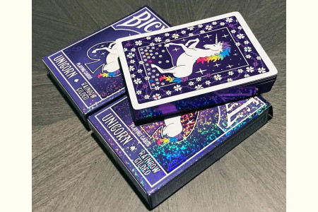 Bicycle Unicorn Licorne deck (Rainbow Gilded)