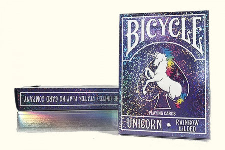 Bicycle Unicorn Licorne deck (Rainbow Gilded)