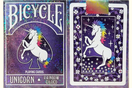 Jeu Bicycle Unicorn Licorne (Rainbow Gilded)