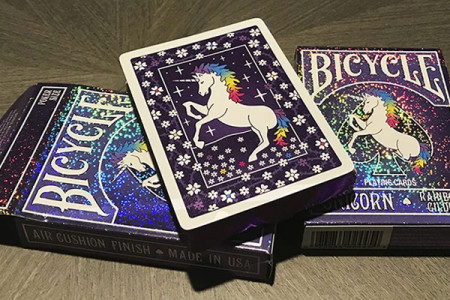 Bicycle Unicorn Licorne deck (Rainbow Gilded)