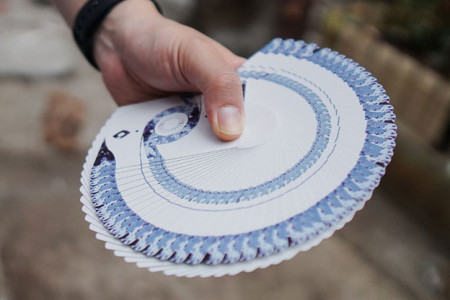 Fluid Art Blue (Cardistry Edition) Playing Cards