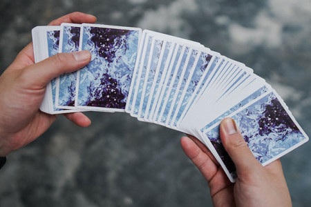 Fluid Art Blue (Cardistry Edition) Playing Cards