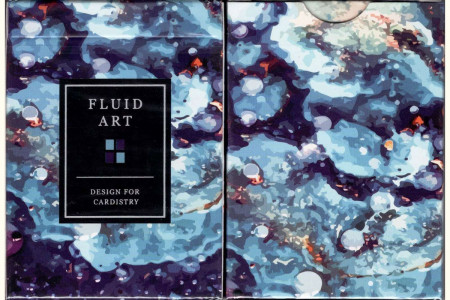 Fluid Art Blue (Cardistry Edition) Playing Cards