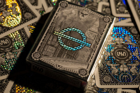 London Diffractor Silver Playing Cards