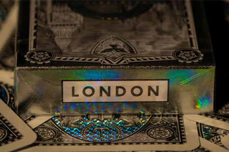 London Diffractor Silver Playing Cards