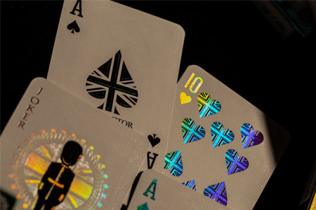 London Diffractor Silver Playing Cards