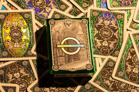 London Diffractor Emerald Playing Cards