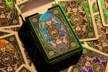 London Diffractor Emerald Playing Cards