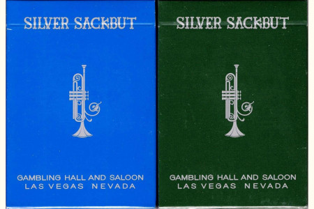 Silver Sackbut Playing Cards (Blue)