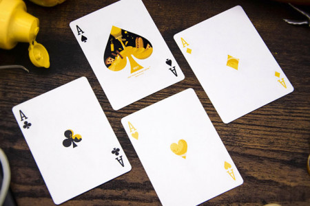 Mustard playing cards