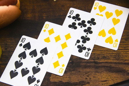 Mustard playing cards