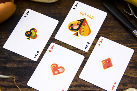 Hot dog playing cards