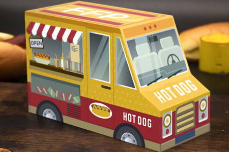 Hot Dog & Mustard Combo (Half-Brick Food Truck) Playing Cards