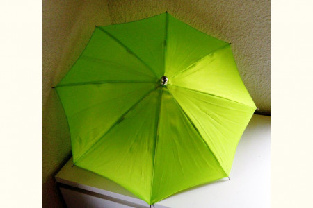 4 silks, 4 umbrellas Deluxe (parapluies verts)