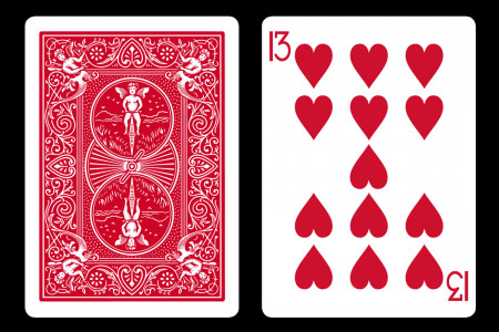 Bicycle 8 of Hearts Unit Card