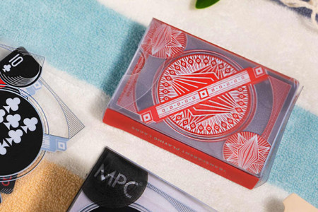 Red Transparent Playing Cards by MPC