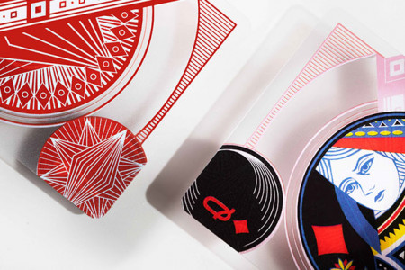 Red Transparent Playing Cards by MPC