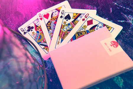 Cherry Casino House Deck Playing Cards (Flamingo Pink)