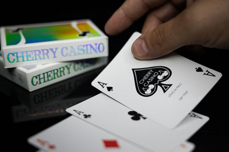 Cherry Casino Sands Mirage (Holographic) Playing Cards