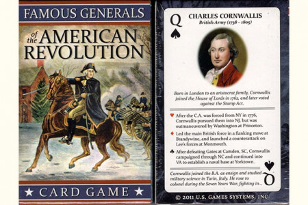 Famous Generals of the American Revolution Playing Cards