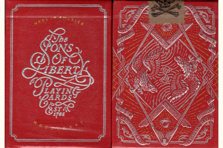 Sons of Liberty Patriot Red Playing Cards