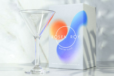 Rosen Roy Martini Glass