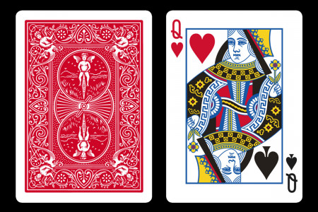 Double Index BICYCLE Card Queen of Heart/Queen of Spades