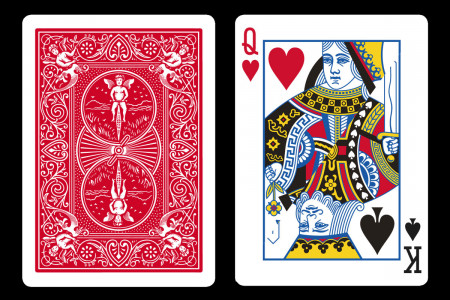 BICYCLE Double Index - Queen of heart/King of Spade