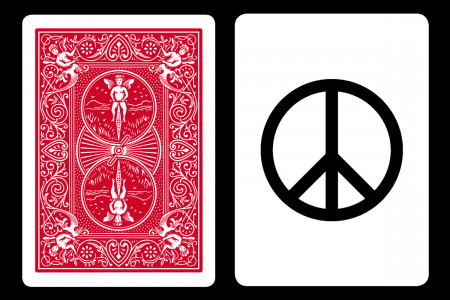 Carte Bicycle Peace and Love