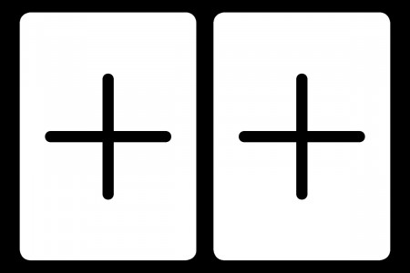 Carte Bicycle ESP Double Face (Croix / Croix)