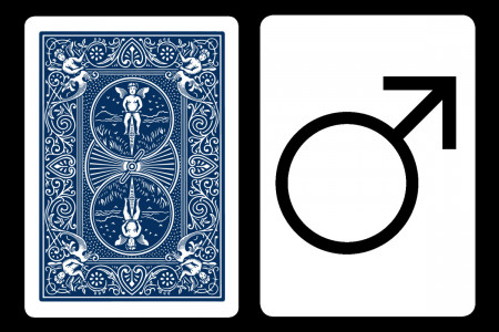 Bicycle Symbole Man Card