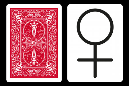 Carte Bicycle Symbole Femme