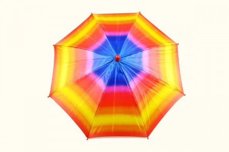 Multicolor appearing umbrella