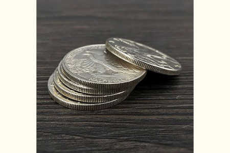 Walking Liberty Half Dollar Shell and Coin Set (4 Coins 1 Shell)