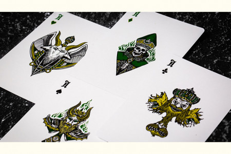 Inferno Emerald Blaze Edition Playing Cards