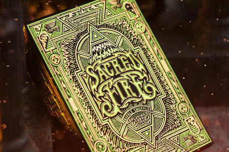 Sacred Fire (Emerald Flare) Playing Cards