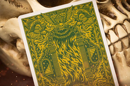 Sacred Fire (Emerald Flare) Playing Cards