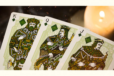 Sacred Fire (Emerald Flare) Playing Cards