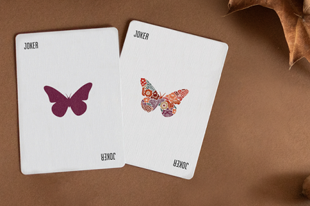 Butterfly Seasons Marked Playing Cards (Fall)