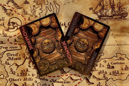 Gilded Jolly Roger Playing Cards