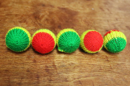 Crochet 5 Ball combo Set (1''/Multi Color)