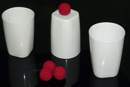 Chop Cup and Balls Combo (aspect porcelaine)