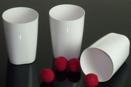 Chop Cup and Balls Combo (aspect porcelaine)