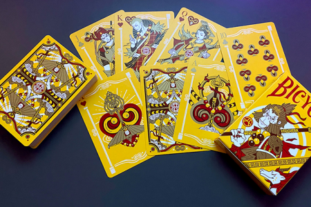 Bicycle Wukong Rebellion (Yellow) Playing Cards