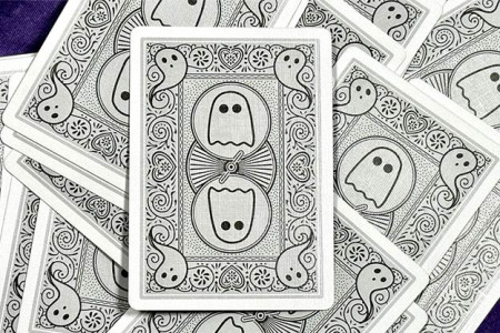 Bicycle Boo Back Playing Cards (Grey)