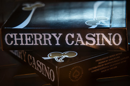 Cherry Casino (Monte Carlo Black and Gold) Playing Cards