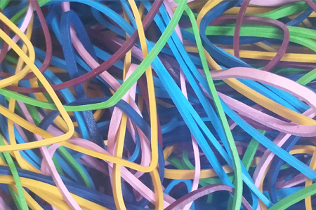 Rubber Bands 5 cm (Rainbow Pastel Pack)